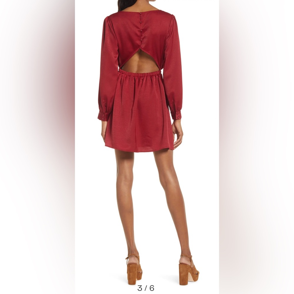 Lost + Wander Emerald Eyes Long Sleeve Minidress Size XS (0) NWT - Picture 4 of 15